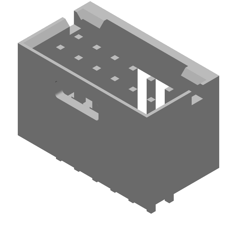 12 Pos 2.54mm Shrouded Header, Male Pin, 3A, 750V, Thru-Hole