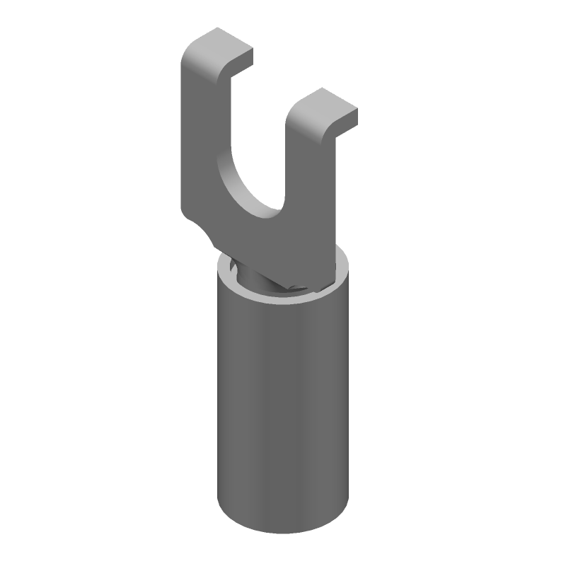 Red Insulated Spade Terminal 16-22AWG Copper Tin Crimp