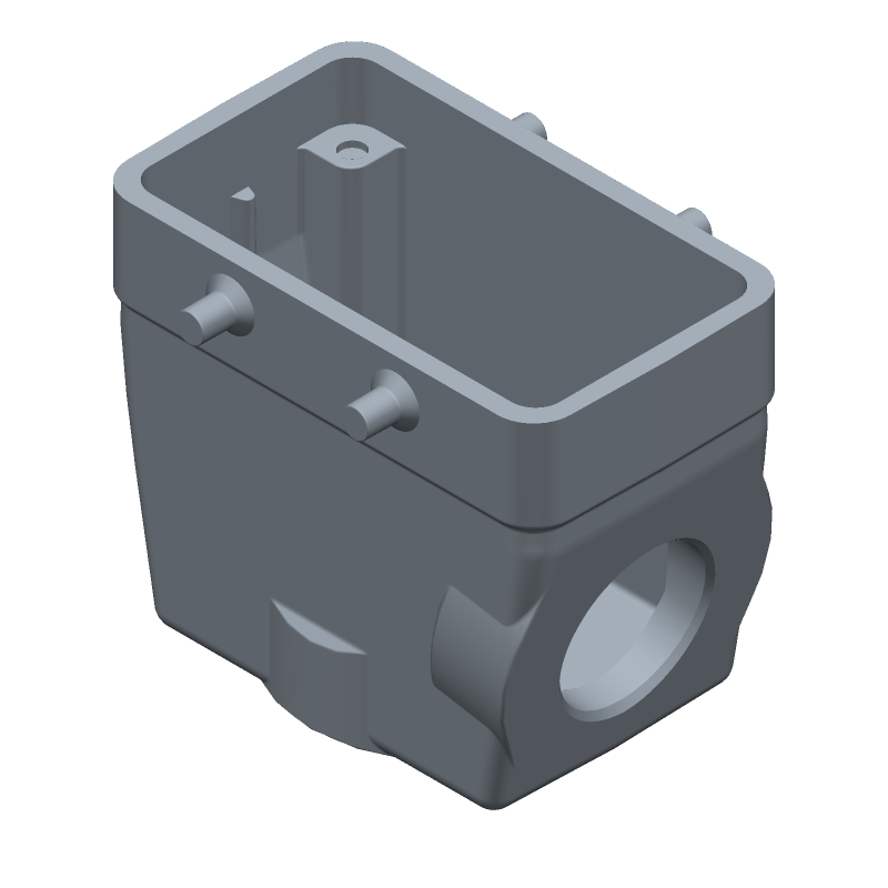 Hood 90° Die Cast Aluminum Alloy Box