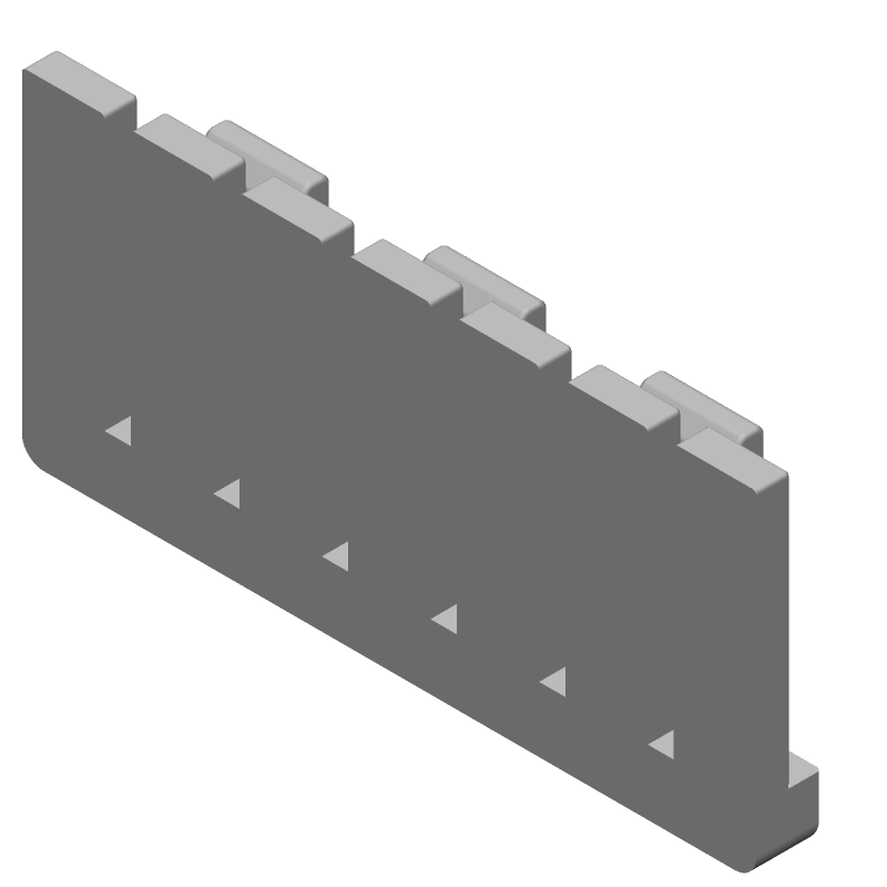 Connector Accessories Retainer Straight Nylon 6/6 Black Bag