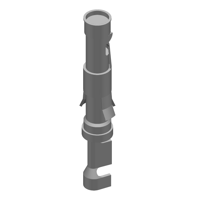 Signal Contact, Female, Crimp, Gold, Brass, 20-24AWG, Cable Mount