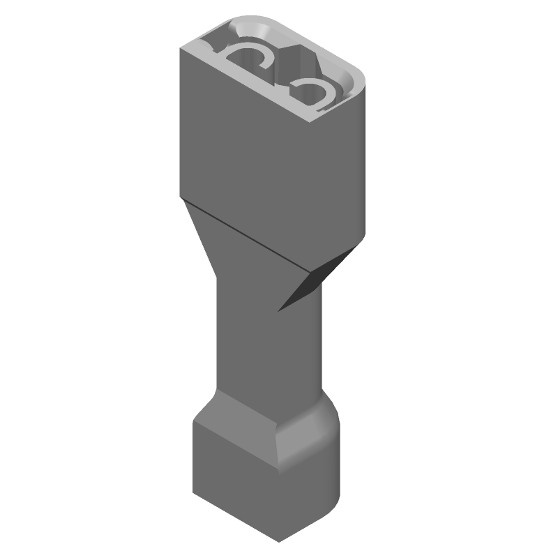 Fast Receptacle, 22-18 AWG, Brass, Tin Plated, Insulated Nylon, Red