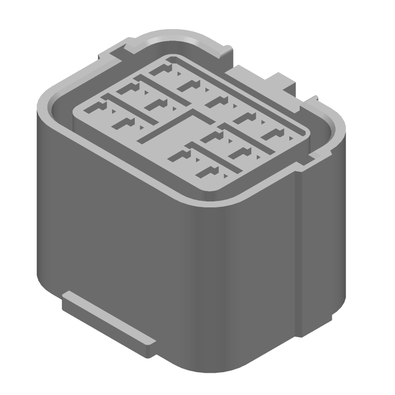 13 Pos Crimp Wire Housing, Female, Straight, 4.8mm Pitch
