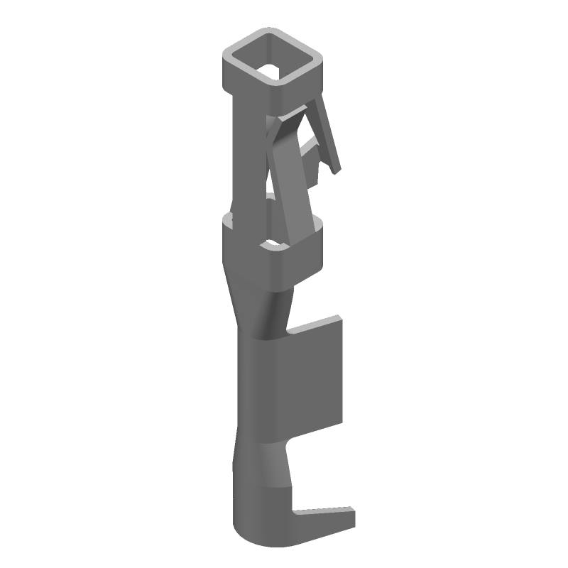 Female Crimp Signal Contact, 3A, 20-24AWG, Gold, Straight