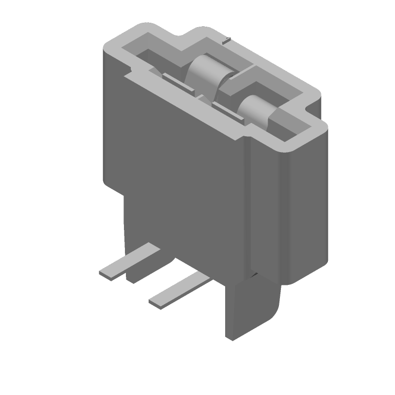 2 Pos 2.54mm Pitch Header, Female, Right Angle, Through Hole, 1A, 250V