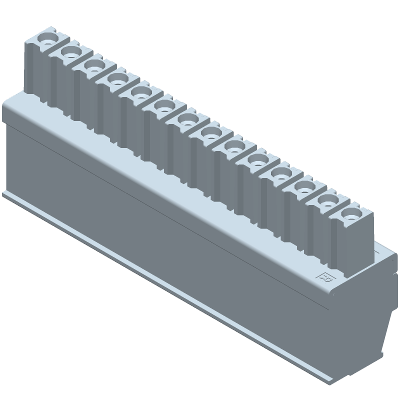 14 Pos 3.5mm Pitch Terminal Block, 11A, 300V, Cable Mount