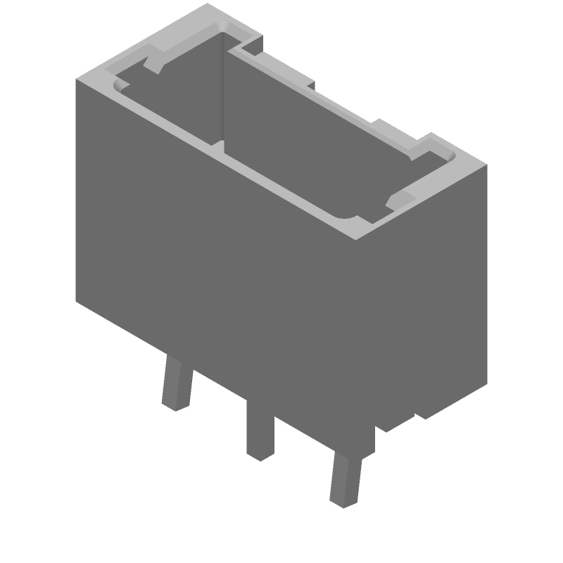 5 Pos 1.5mm Pitch Shrouded Header, Male, Solder, Straight, 2A, 50V