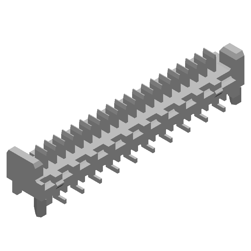 Conn Picoflex HDR 20 POS 1.27mm Solder ST SMD Picoflex® T/R