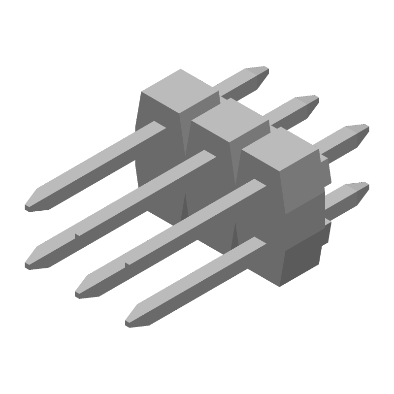 6 Pos 2 Row 2.54mm Pitch Male Header Connector