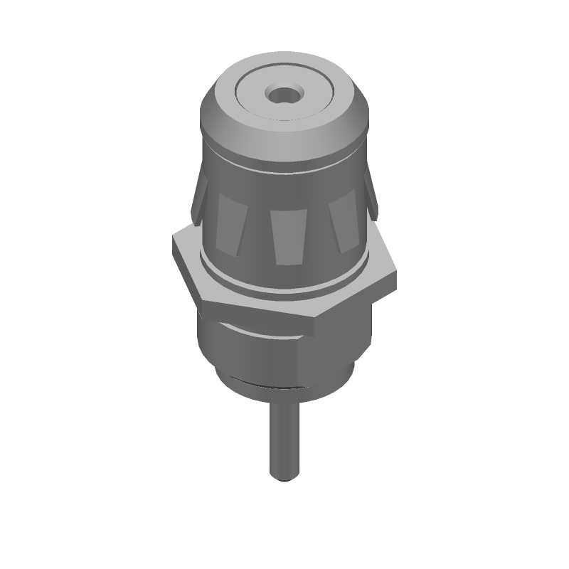 75R RF Coax Connector, Straight, Thru-Hole, Zinc/Tin Body, Silver Contacts