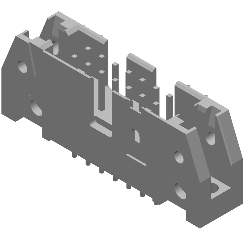 14 Pos 2.54mm Shrouded Header, Male, Straight, Thru-Hole, 1A