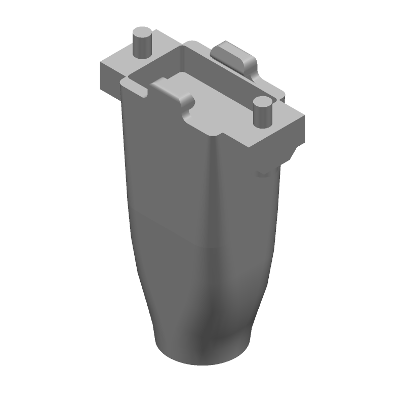 Shielded Metal Backshell, 9 Pos, Straight, Zinc Alloy