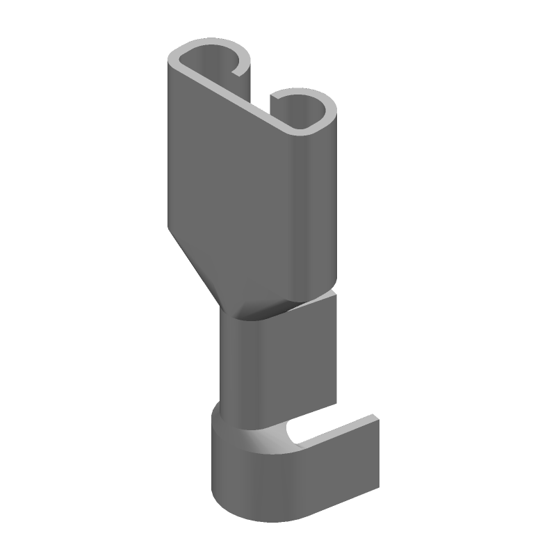 Female Receptacle, 6.35mm Tab, 18-14 AWG, Tin Plated Brass