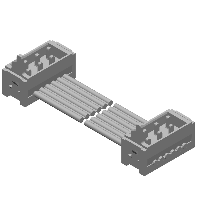 Cable Assembly 0.15m 28AWG 6 to 6 POS Wire to Board to Wire to Board M-M