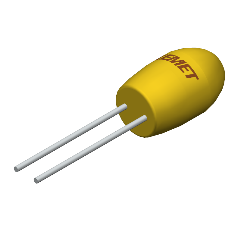 10uF 35V Tantalum Capacitor, Radial, Through Hole, 10% Tol