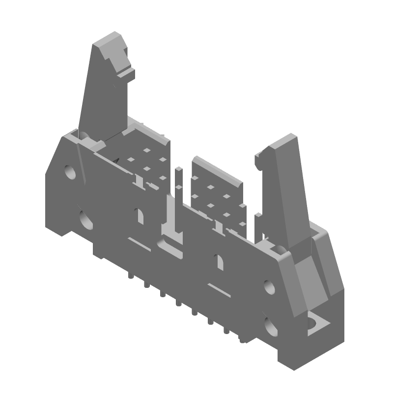 16P Signal Header, 2.54mm Pitch, Vertical, Gold Contact, 1A