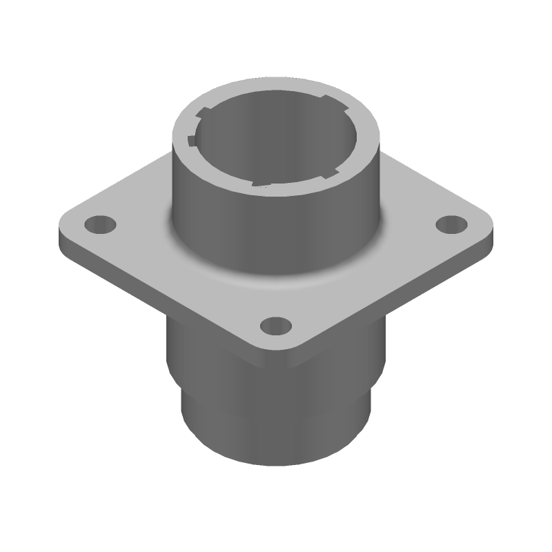 9-Pos Circular Crimp Receptacle, Panel Mount, IP65, UL94 V-0