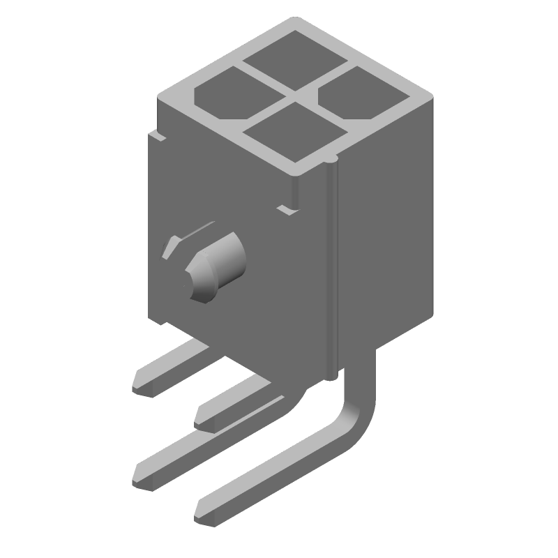 Rectangular Power Connector, 4 Contact(s), Male, Solder Terminal, LOW HALOGEN, ROHS AND REACH COMPLIANT