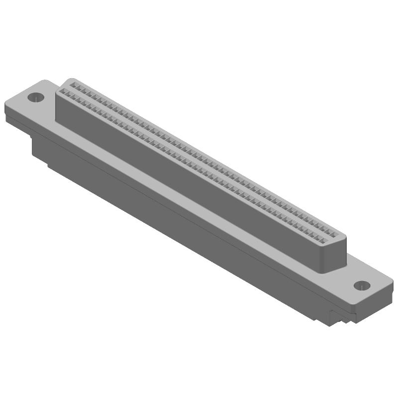 100 Pos 2 Row IDC Panel Mount Receptacle, Right Angle, 1A, 30V