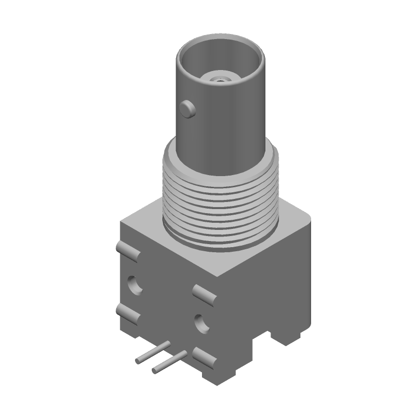 RF Coaxial Connector, 50 Ohm, Right Angle, Solder, Male