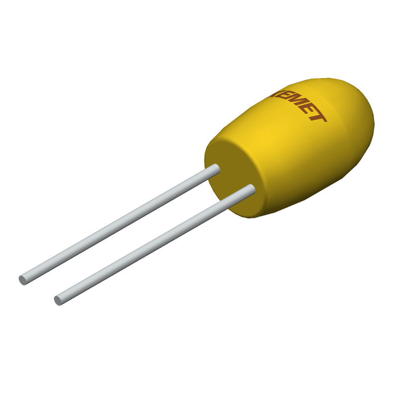 22uF 10V Tantalum Capacitor, Radial, Through Hole, 10% Tol