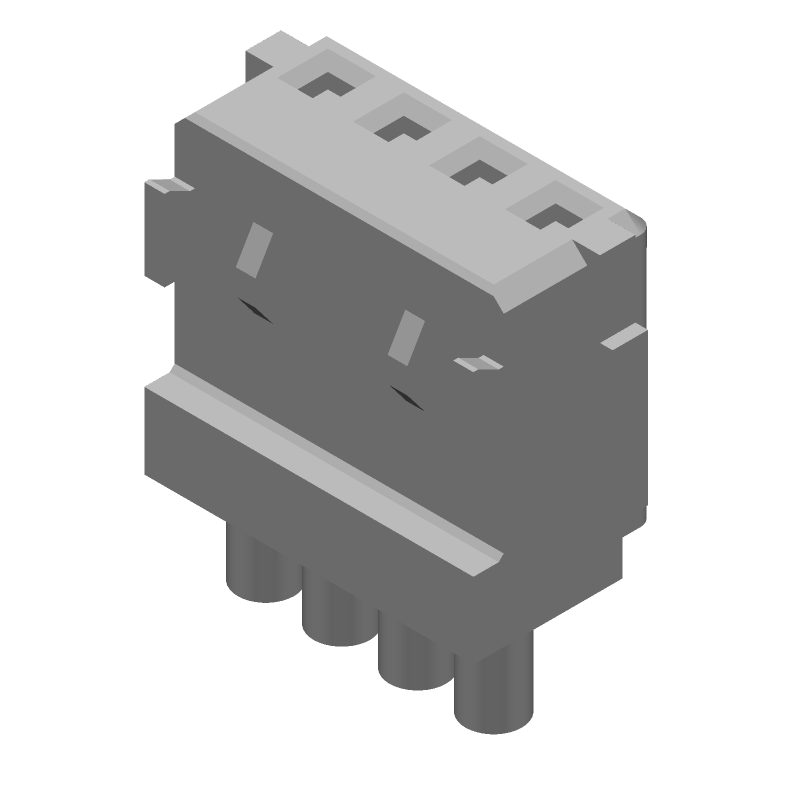 4 Pos 24AWG Discrete Wire Assembly, 3A, 70V, UL, Tin