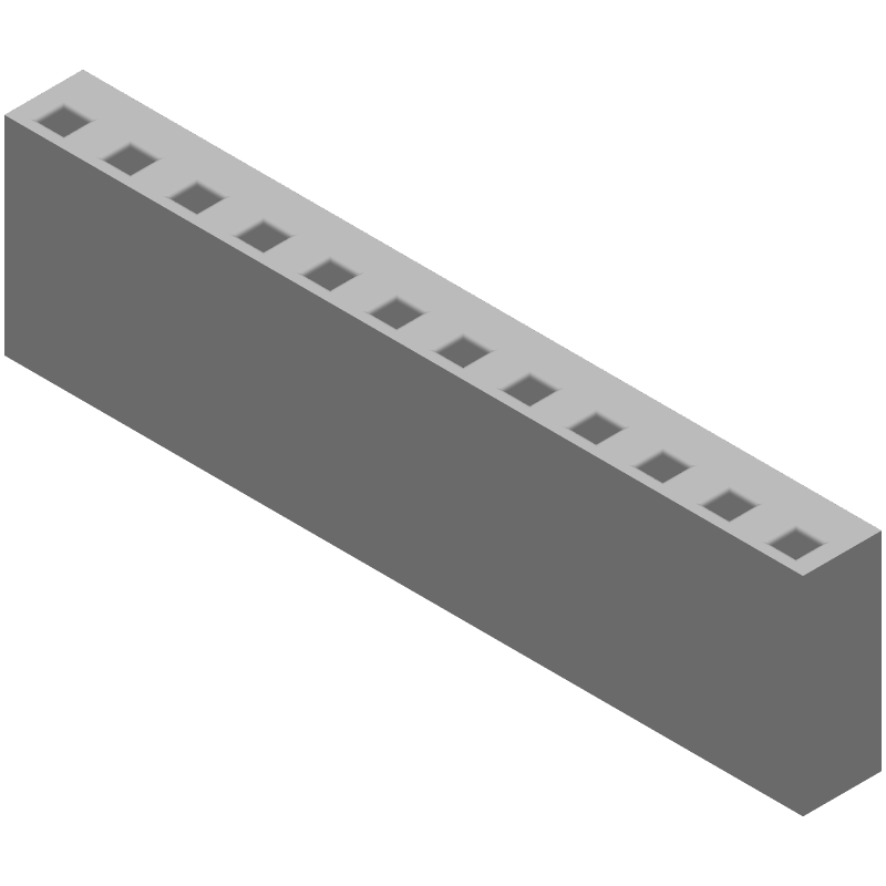Board Connector, 12 Contact(s), 1 Row(s), Female, 0.2 inch Pitch, Crimp Terminal, Plug
