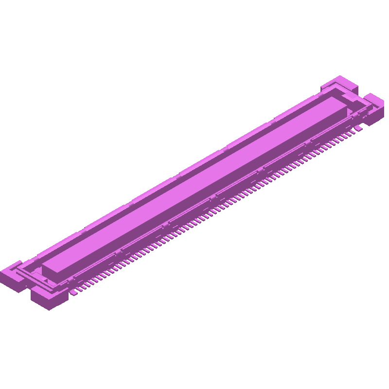 Conn Board to Board F 140 POS 0.5mm Solder ST SMD Tray