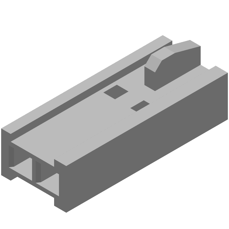2 Pos Female Receptacle, 2.54mm Pitch, 3A, 350V, Straight