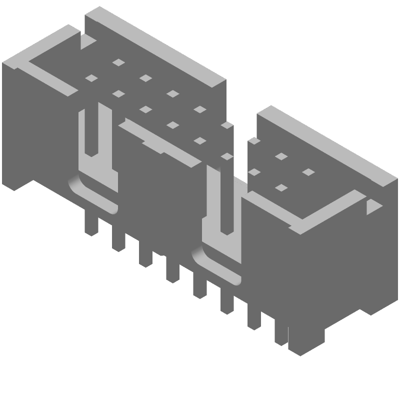 16 Pos 1A Gold Plated Male Pin Header, 2.54mm Pitch, Vertical