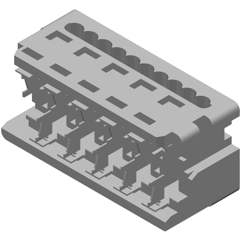 10 Pos 2 Row Female Receptacle, 2.54mm Pitch, 1.2A, 250V, IDC