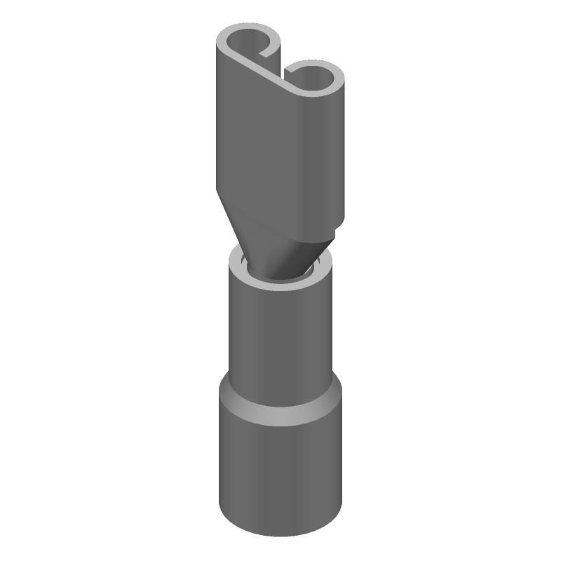 Red Insulated Female Terminal 18-22AWG Brass Tin