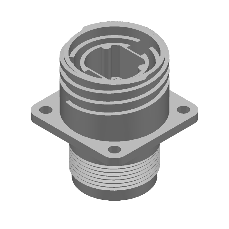 7 Pos Male Crimp Circular Receptacle, Size 14, IP65