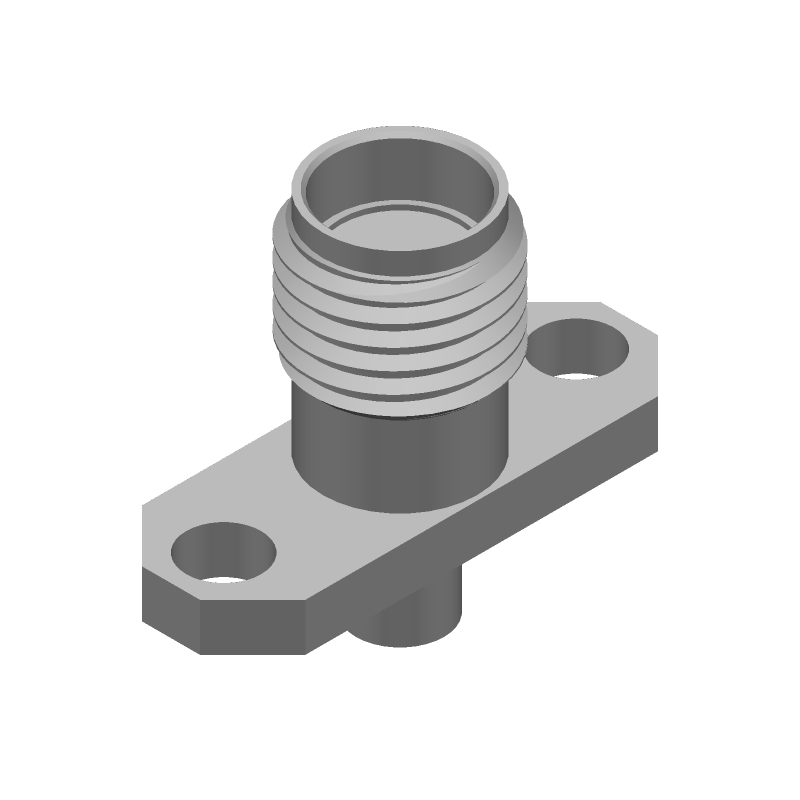 SMA RF Connector, 18GHz, 50 Ohm, Solder, Panel Mount, Straight, Gold