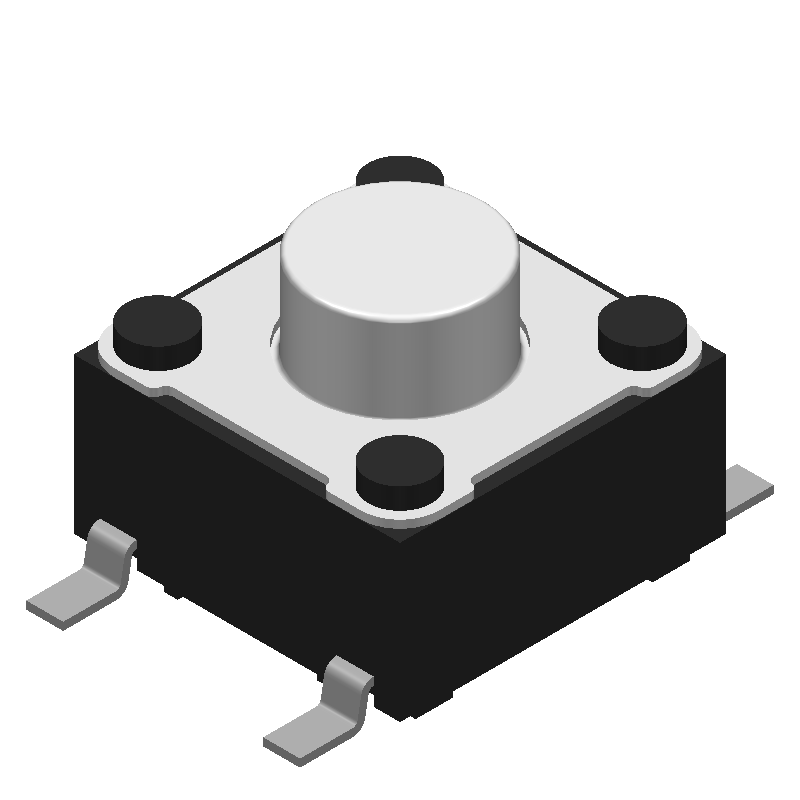 SPST Keypad Switch, 50mA, 12VDC, SMT Gull Wing