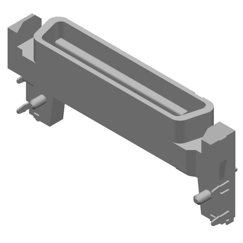 40 Pos SCSI Connector, 1.27mm Pitch, Male, Straight, SMT