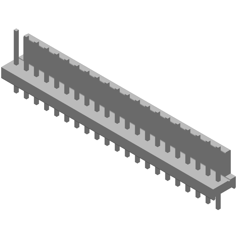 21 Pos 2.54mm Wire-to-Board Header, Male Pin, 5A, Tin