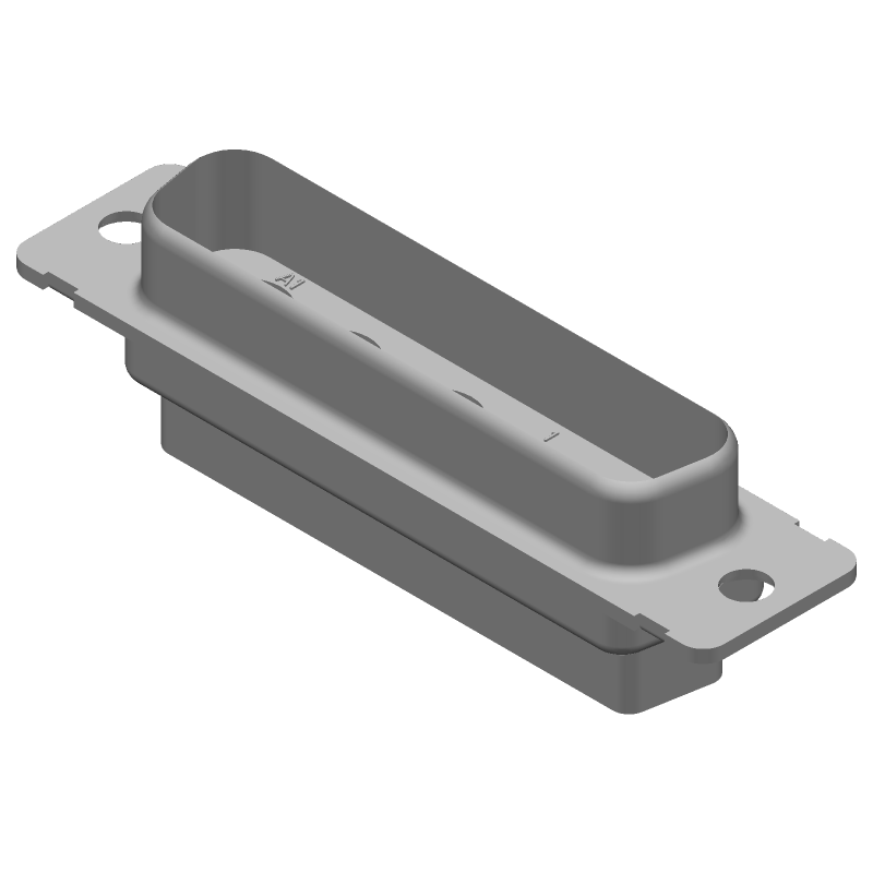 9C4 Male D-Sub Connector, Coax/Power, Crimp, Straight, 125°C