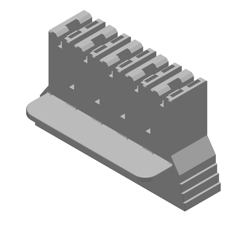 5P Nylon Receptacle, Wire-to-Wire, Quick Connect, UL94 V-0