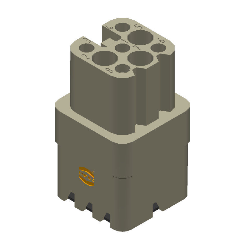 Combination Line Connector, 8 Contact(s), Female, Crimp Terminal,
