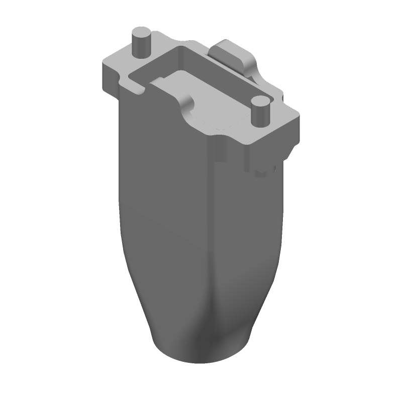 Backshell/Cable Clamp 180° 1 Shell Size Acrylonitrile Butadiene Styrene