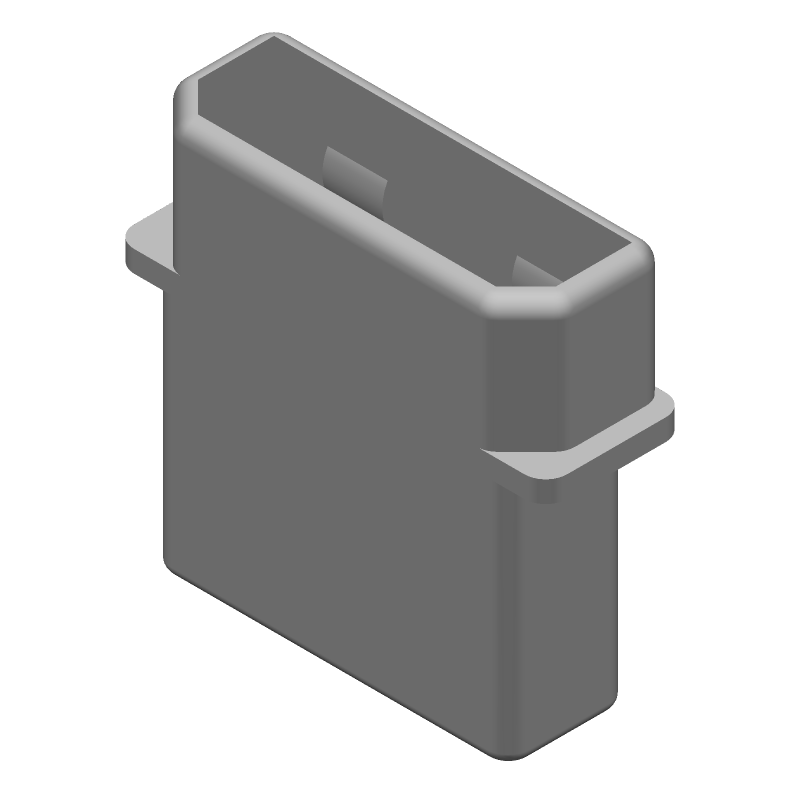4 Pos 5.08mm Rectangular Wire Housing, Receptacle, Crimp, 19A