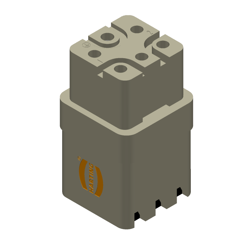 5 Pos Female Rectangular Connector, 16A, 600V, Silver, UL94 V-0