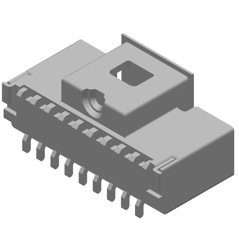 Conn Shrouded Header (4 Sides) HDR 9 POS 1mm Solder ST SMD Pico-Clasp™ T/R