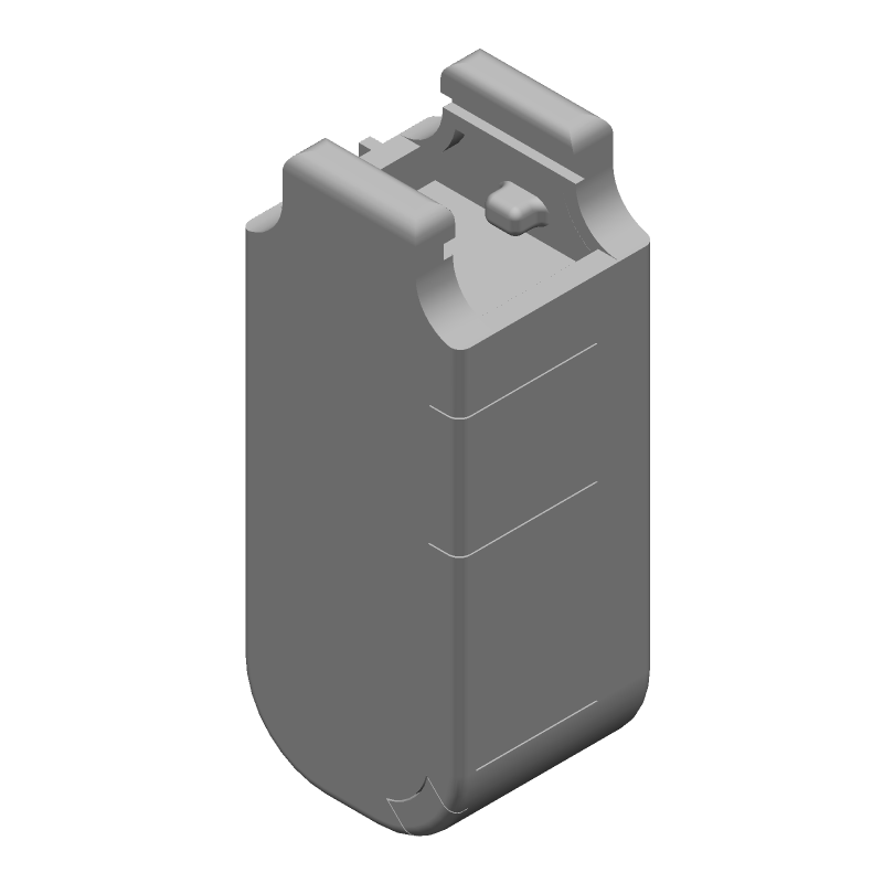 Backshell/Cable Clamp 120°/180° 1 Shell Size Polypropylene