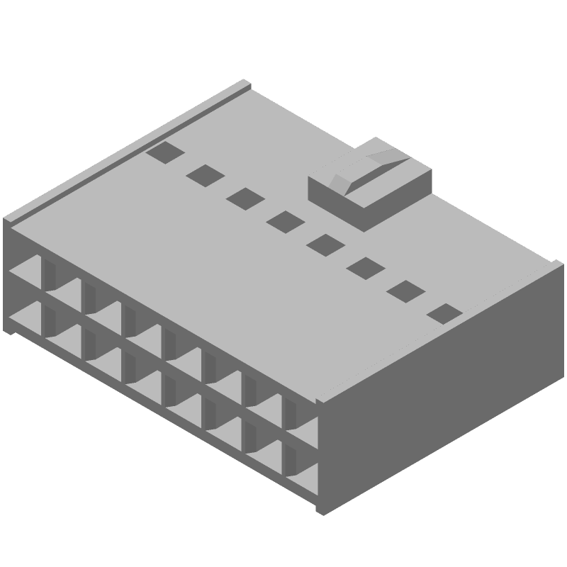 2.54mm Pitch 16 Pos 2 Row Female Header, Crimp, 3A, 350V