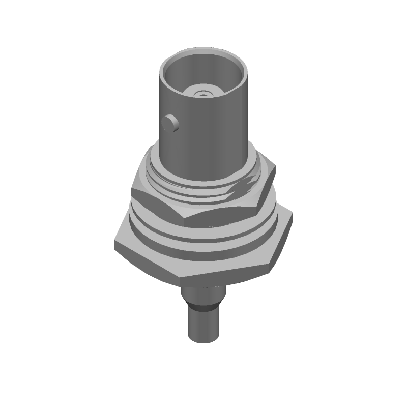 RF Coaxial Connector, Female, 50 Ohm, Straight, Crimp, 4GHz