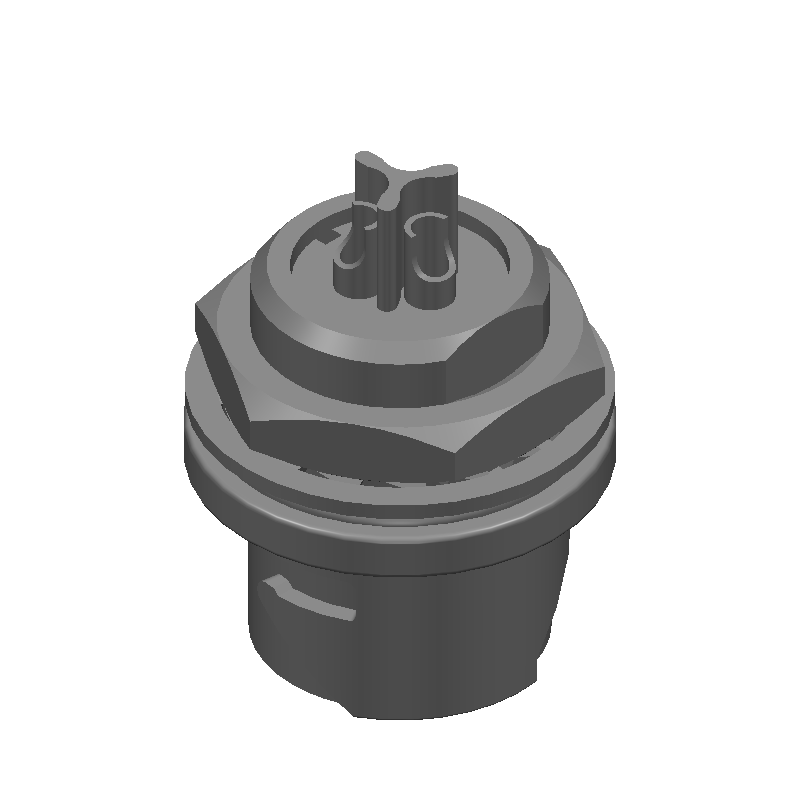 3 Pos Circular Connector, Solder, Female, 5A, 125V, IP67