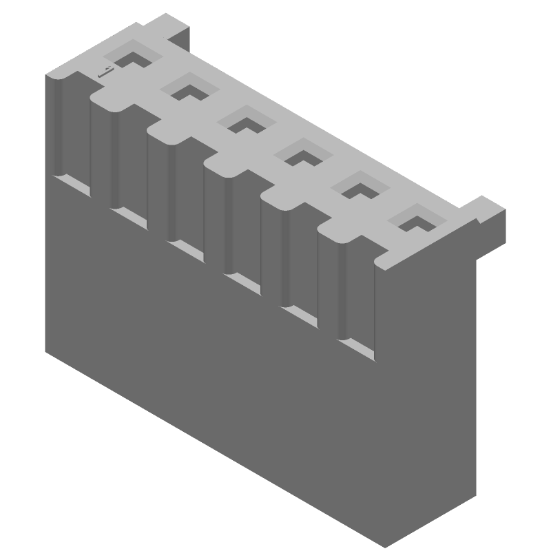 6 Pos 3.96mm Pitch Wire Housing, Female Socket, Crimp, Cable Mount