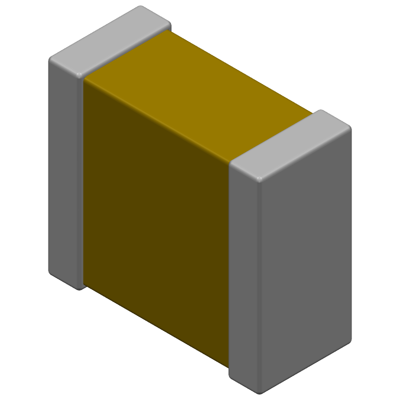 Mlcc Symbol C2220H333JCGACTU footprint, schematic symbol and 3D model by Yageo Group